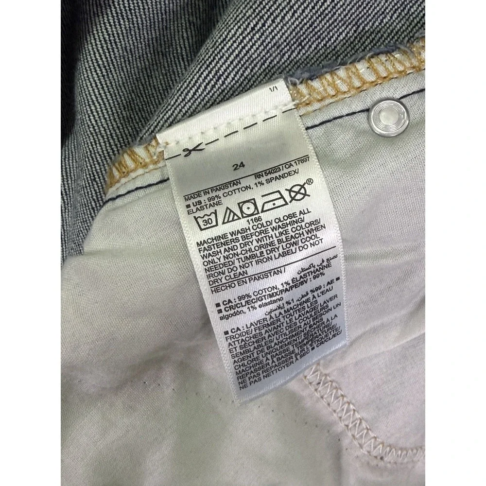 New Old Navy Jeans Womens 24 Plus Blue Dark Wash High Rise OG Loose Straight